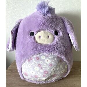 Fuzzamallows by Original Squishmallows Delzi The Purple Donkey 12" Plush